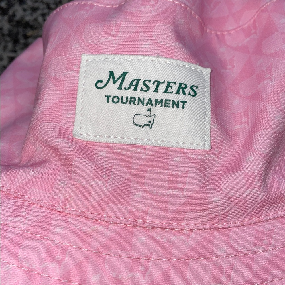 Masters Tournament Women’s Pink Bucket Hat with Chin Ties 2025 S/M EUC - Picture 5 of 9